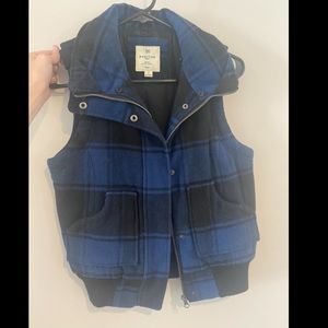Plaid Puffer Vest